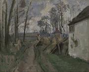 Paul Cezanne Village Road Near Auvers oil painting reproduction